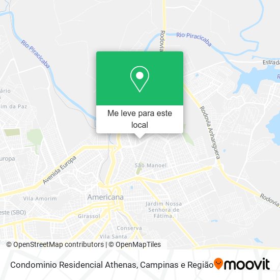 Condominio Residencial Athenas mapa