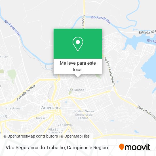 Vbo Seguranca do Trabalho mapa