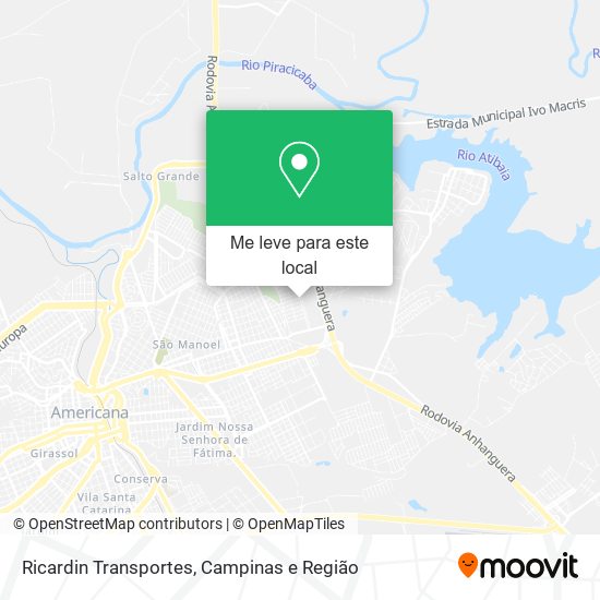 Ricardin Transportes mapa