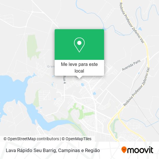 Lava Rápido Seu Barrig mapa