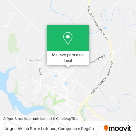 Jogue Aki na Sorte Loterias mapa