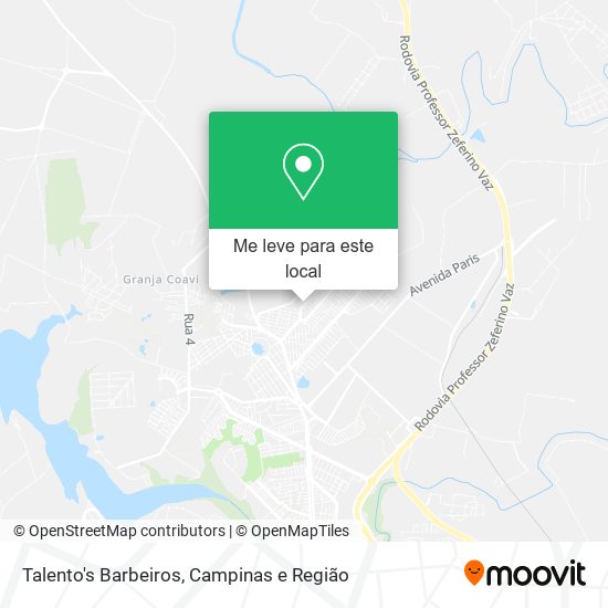 Talento's Barbeiros mapa