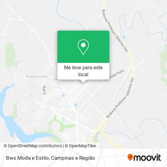 Bws Moda e Estilo mapa