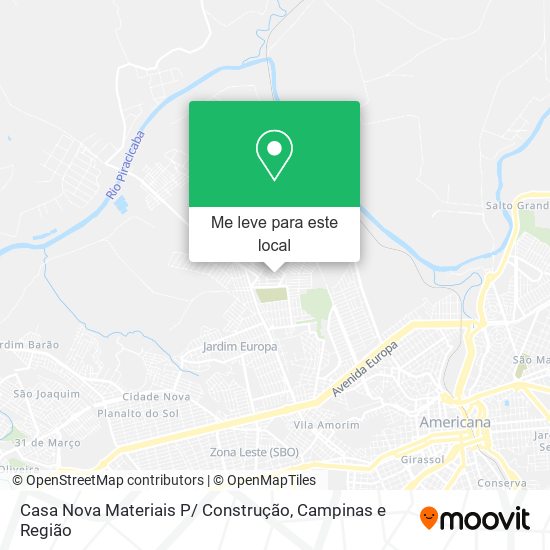 Casa Nova Materiais P/ Construção mapa