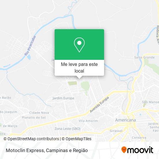 Motoclin Express mapa