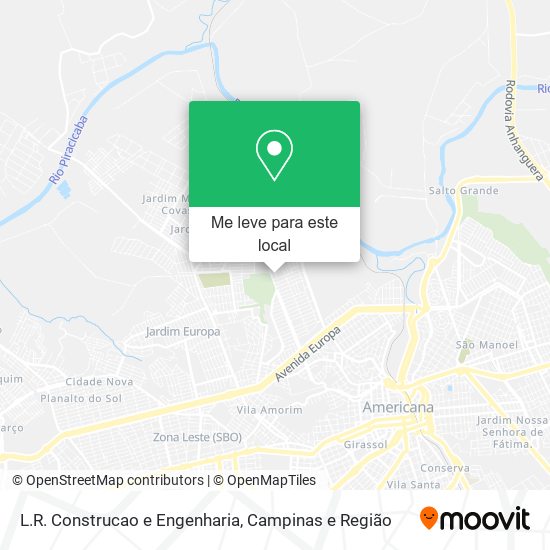 L.R. Construcao e Engenharia mapa