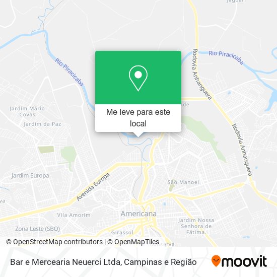 Bar e Mercearia Neuerci Ltda mapa