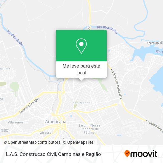 L.A.S. Construcao Civil mapa