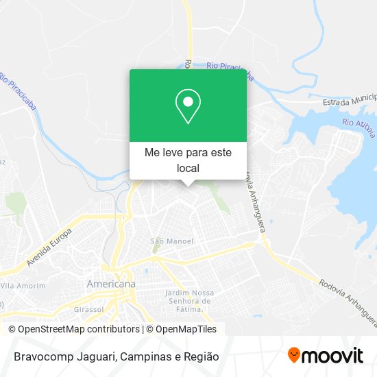 Bravocomp Jaguari mapa