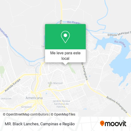 MR. Black Lanches mapa