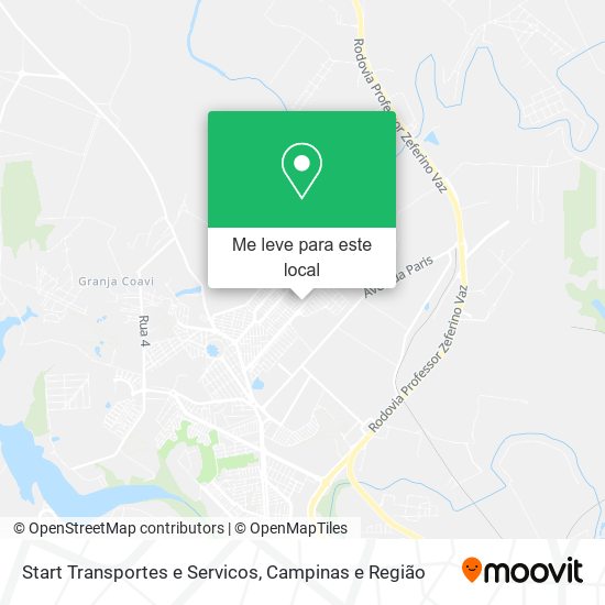 Start Transportes e Servicos mapa