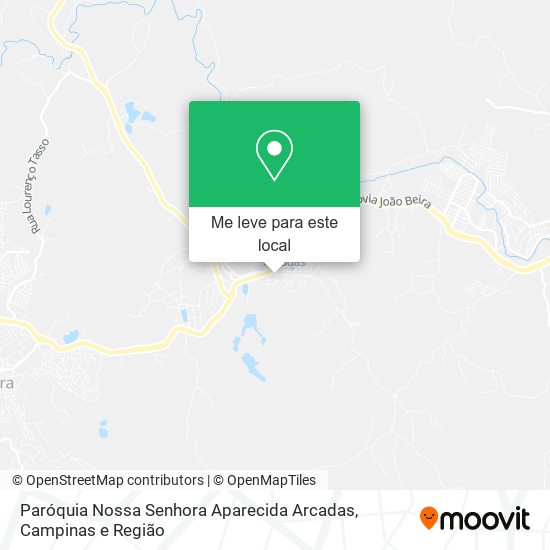 Paróquia Nossa Senhora Aparecida Arcadas mapa