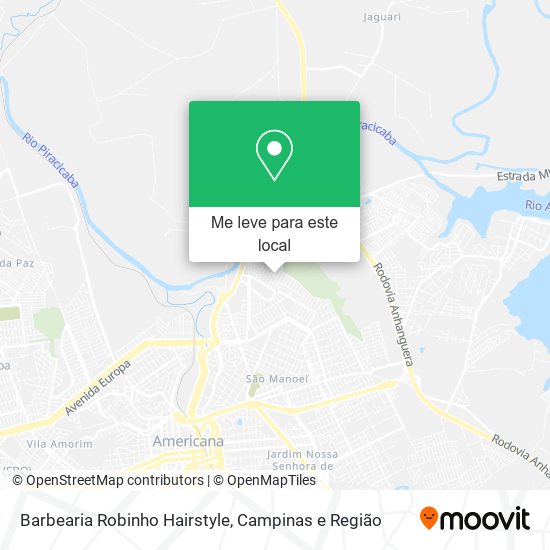 Barbearia Robinho Hairstyle mapa