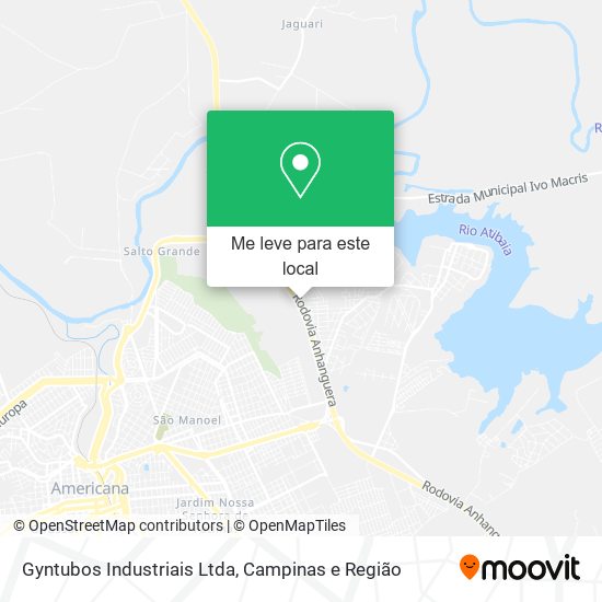 Gyntubos Industriais Ltda mapa