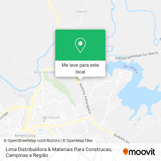 Lima Distribuidora & Materiais Para Construcao mapa