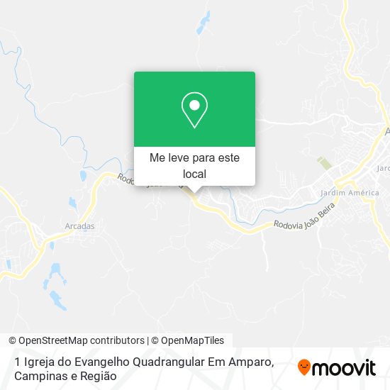 1 Igreja do Evangelho Quadrangular Em Amparo mapa