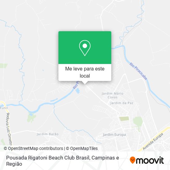 Pousada Rigatoni Beach Club Brasil mapa