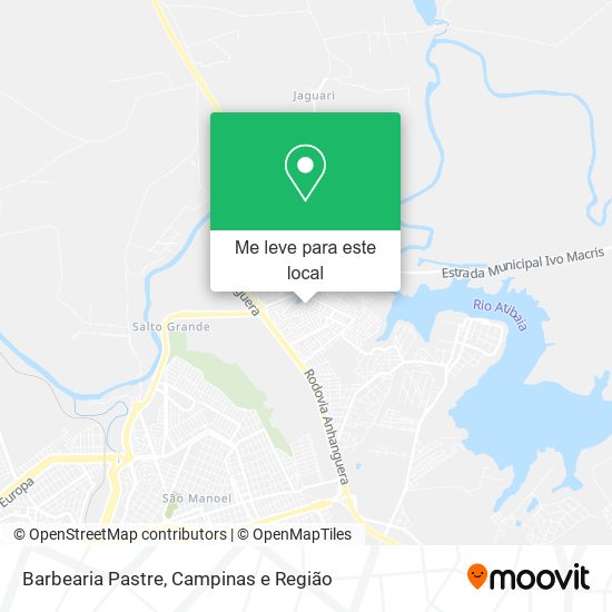 Barbearia Pastre mapa