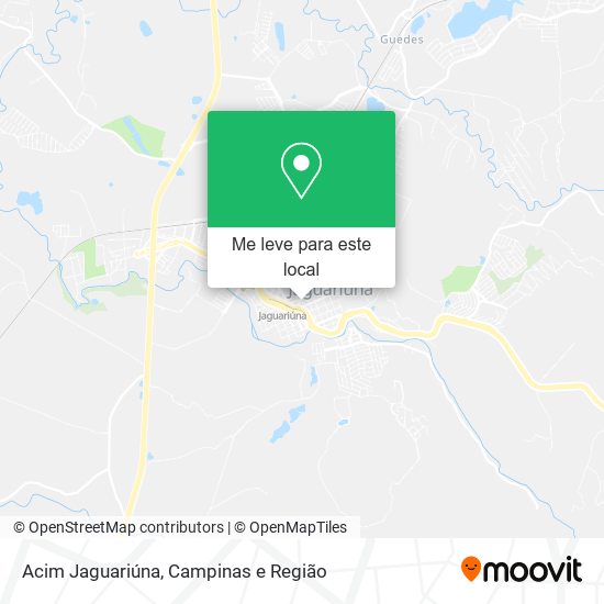 Acim Jaguariúna mapa