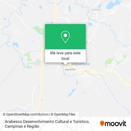 Arabesco Desenvolvimento Cultural e Turistico mapa