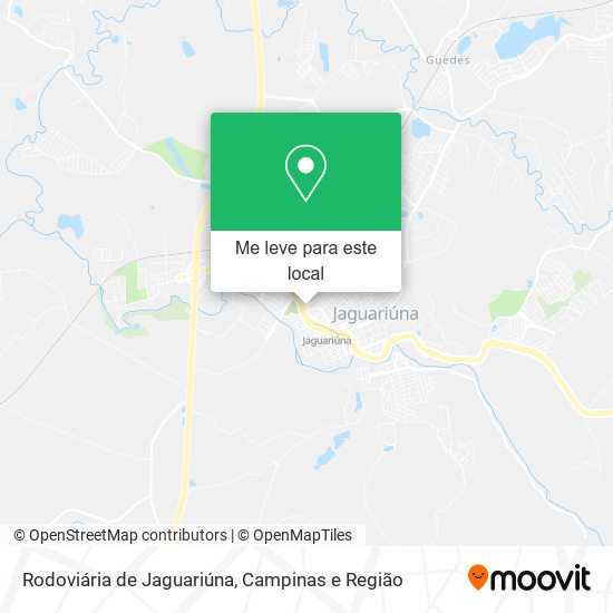 Rodoviária de Jaguariúna mapa