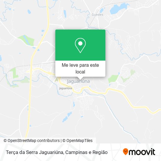 Terça da Serra Jaguariúna mapa