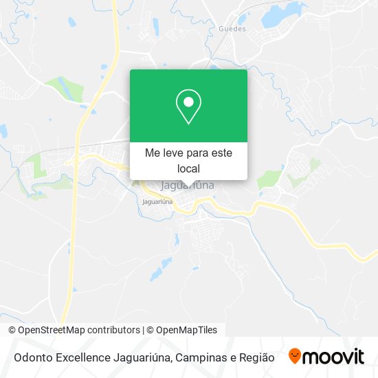 Odonto Excellence Jaguariúna mapa