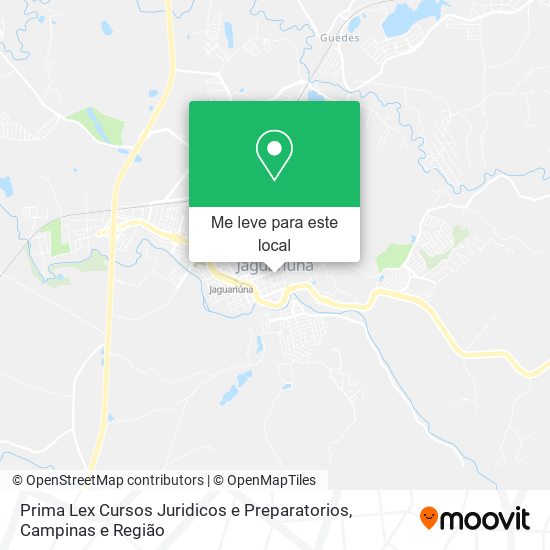 Prima Lex Cursos Juridicos e Preparatorios mapa