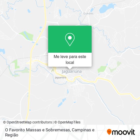 O Favorito Massas e Sobremesas mapa