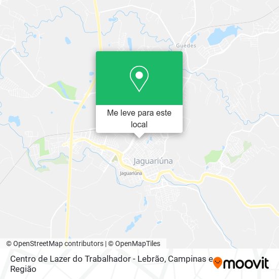 Centro de Lazer do Trabalhador - Lebrão mapa