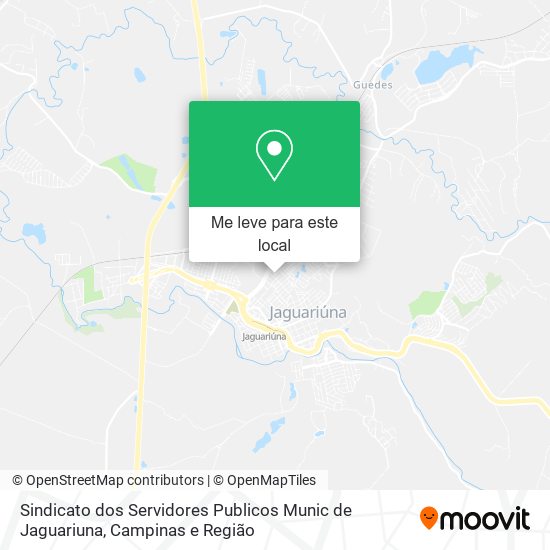 Sindicato dos Servidores Publicos Munic de Jaguariuna mapa