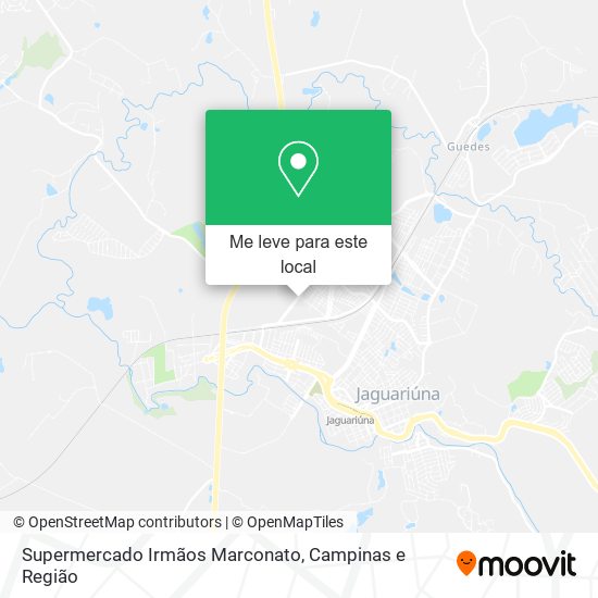 Supermercado Irmãos Marconato mapa