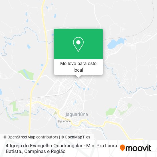 4 Igreja do Evangelho Quadrangular - Min. Pra Laura Batista. mapa