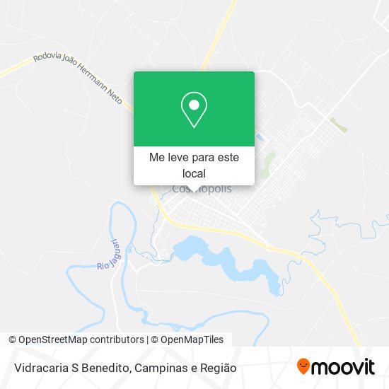 Vidracaria S Benedito mapa