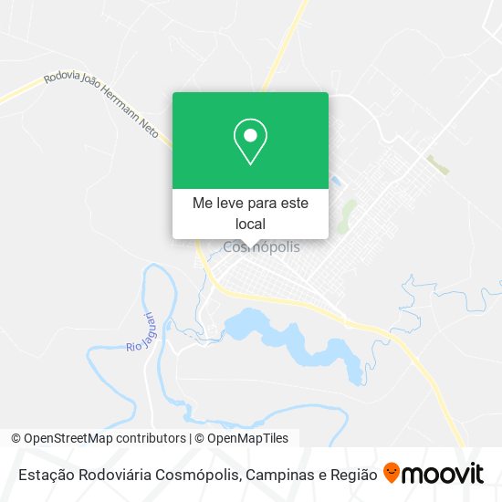 Estação Rodoviária Cosmópolis mapa