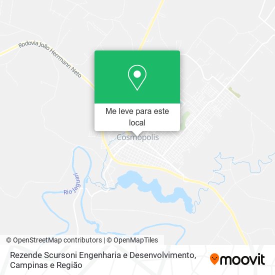 Rezende Scursoni Engenharia e Desenvolvimento mapa