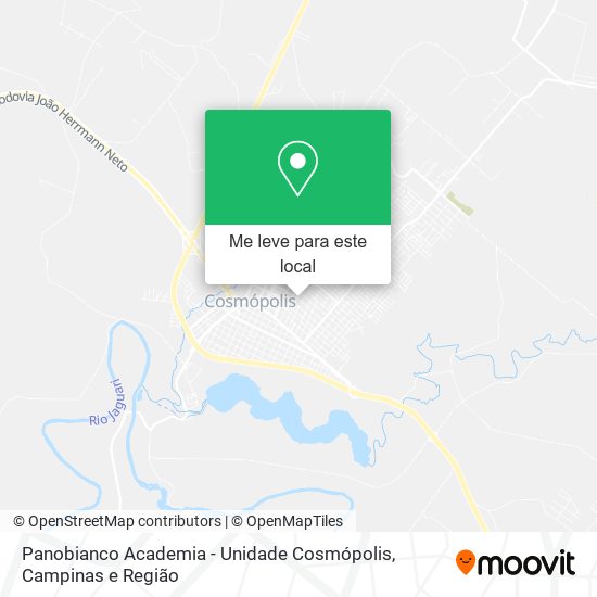 Panobianco Academia - Unidade Cosmópolis mapa