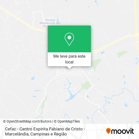 Cefac - Centro Espírita Fabiano de Cristo - Marcelândia mapa