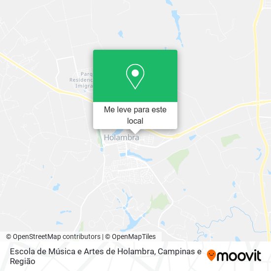 Escola de Música e Artes de Holambra mapa