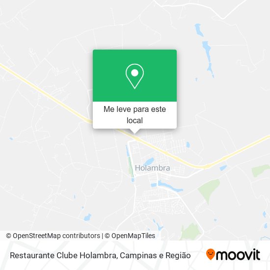 Restaurante Clube Holambra mapa