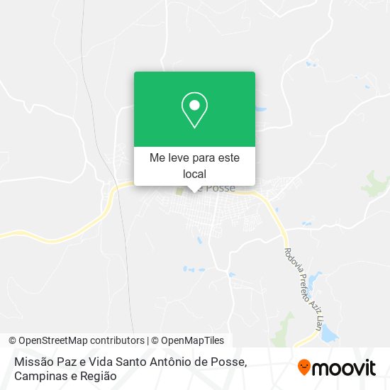 Missão Paz e Vida Santo Antônio de Posse mapa