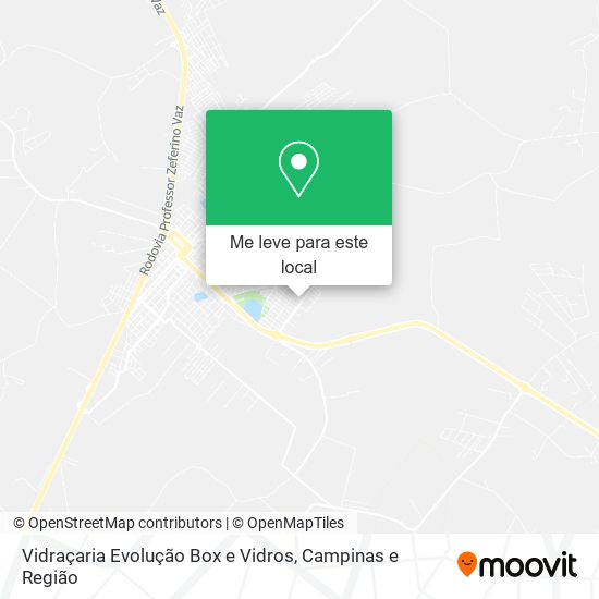 Vidraçaria Evolução Box e Vidros mapa