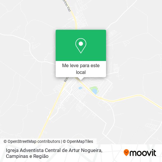 Igreja Adventista Central de Artur Nogueira mapa