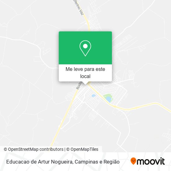 Educacao de Artur Nogueira mapa