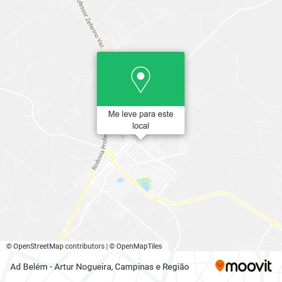 Ad Belém - Artur Nogueira mapa