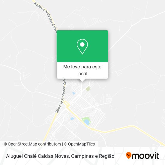 Aluguel Chalé Caldas Novas mapa