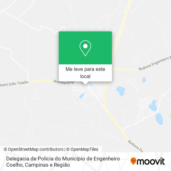 Delegacia de Polícia do Município de Engenheiro Coelho mapa