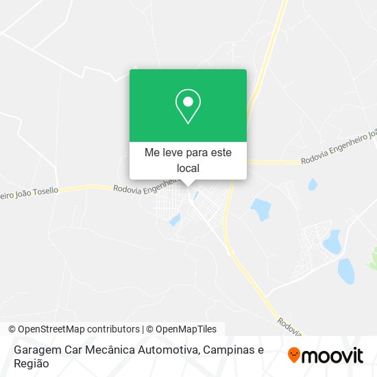 Garagem Car Mecânica Automotiva mapa