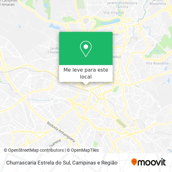 Churrascaria Estrela do Sul mapa