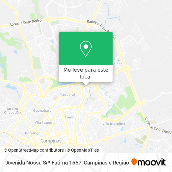 Avenida Nossa Srª Fátima 1667 mapa